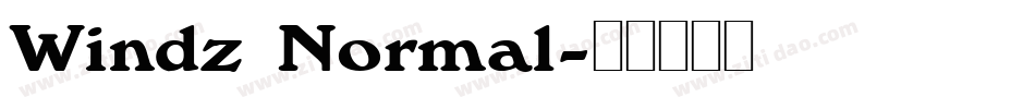 Windz Normal字体转换